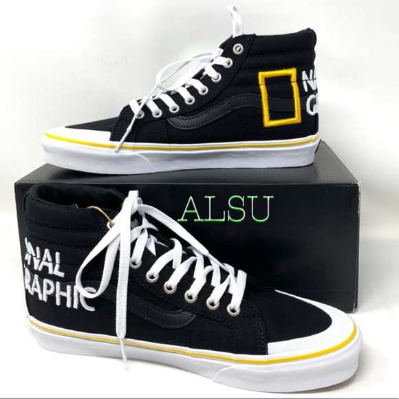 💖MEGA SALE💖VANS SK8-HI Reissue Nation Geographic Black Women's 6.5 VN0A3TKPXHP - Picture 12 of 14